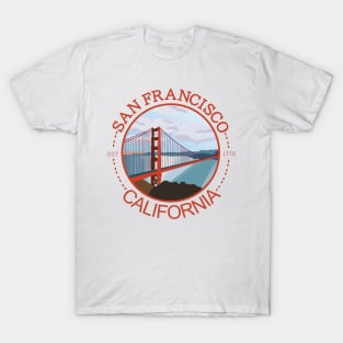 SAN FRANCISCO CALIFORNIA BADGE T-Shirt